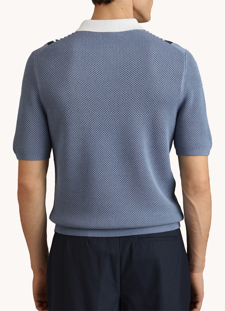 Polo Reiss Berlin slim fit com meio zíper