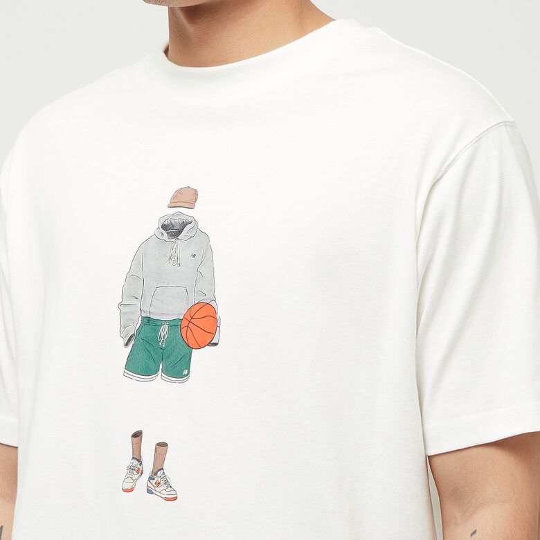 New Balance Athletics Relaxed Basketball T-Shirt sea salt