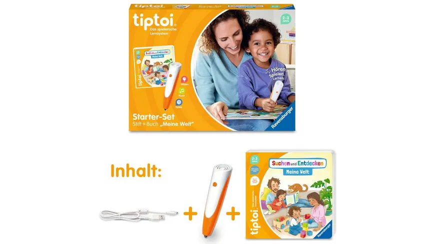 Ravensburger tiptoi - Starter-Set Stift und Bilderbuch Suchen und Entdecken Meine Welt