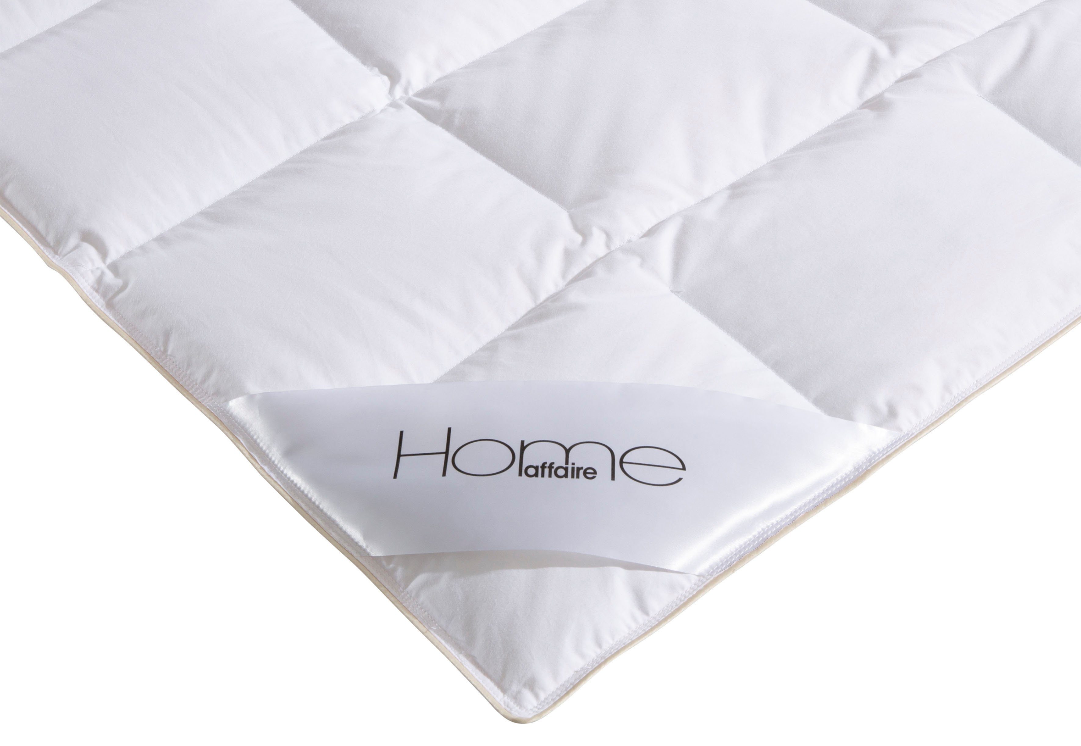 Daunenbettdecke + Kopfkissen, Litrone von Sommer bis Winter das richtige 2-Tlg. Set., Home affaire, Füllung: Gänsedaunen & Gänsefedern, Bettdecke mit Kissen in 40x80 oder 80x80 cm erhältlich!