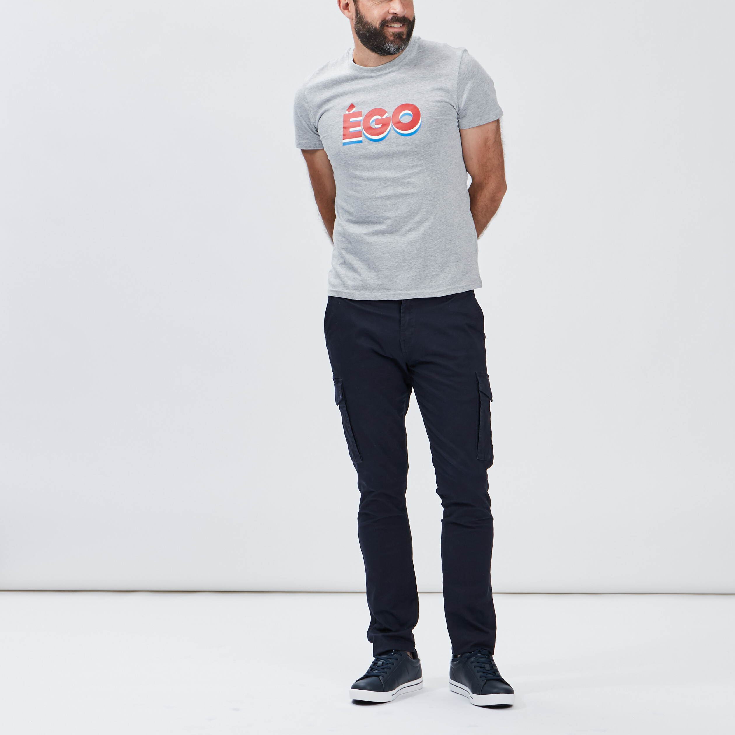 Pantalon battle bleu marine homme | La Halle