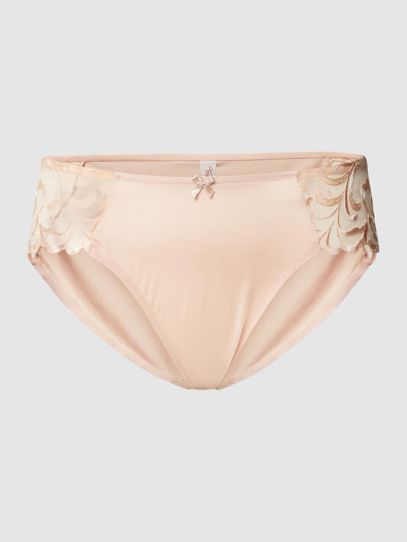 Slip mit Spitzenbesatz Modell 'Modern Finesse' in beige
