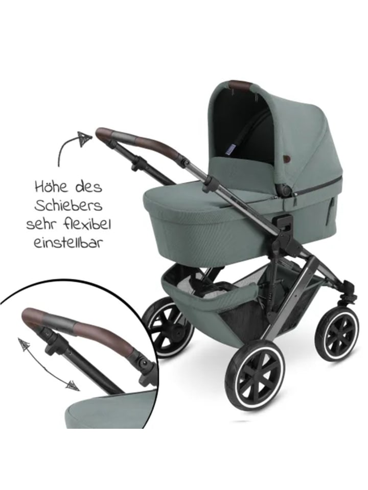 ABC-Design 3in1 Kinderwagen-Set Salsa 4 Air - inkl. in gruen,silber günstig kaufen onesize