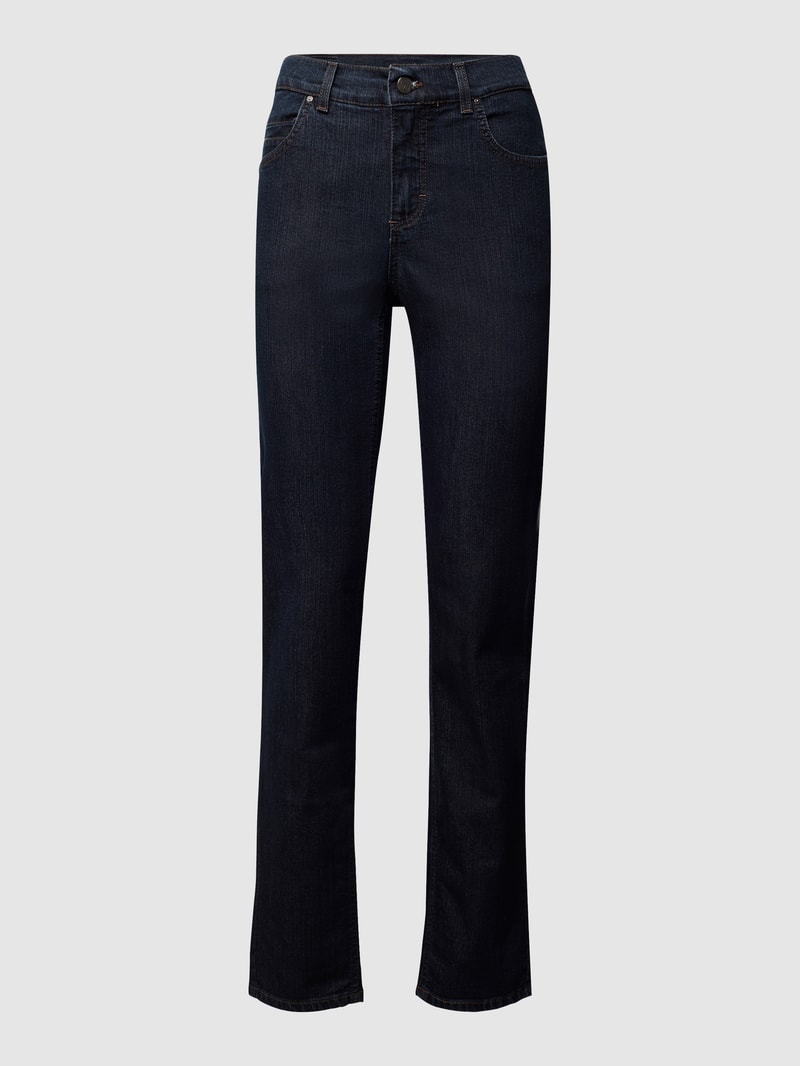 Jeans mit Stretch-Anteil in marineblau