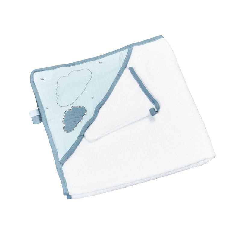 Cape de bain et gant Lily