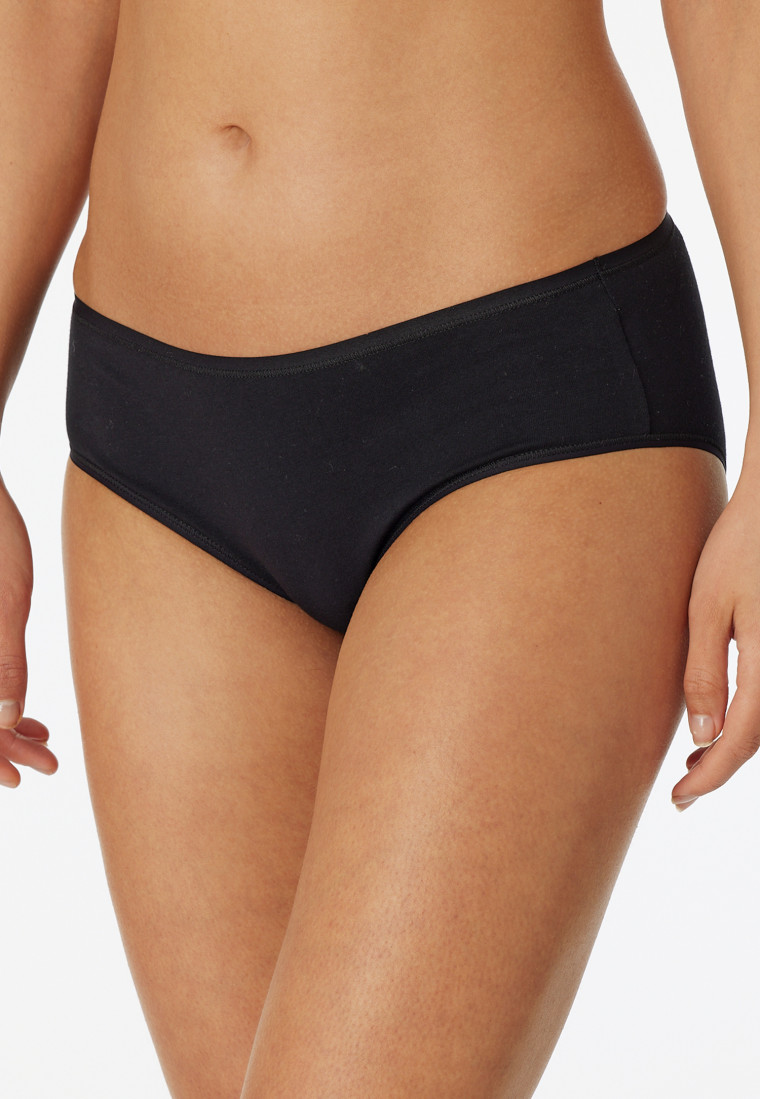 Hipster 2er-Pack Organic Cotton schwarz - 95/5