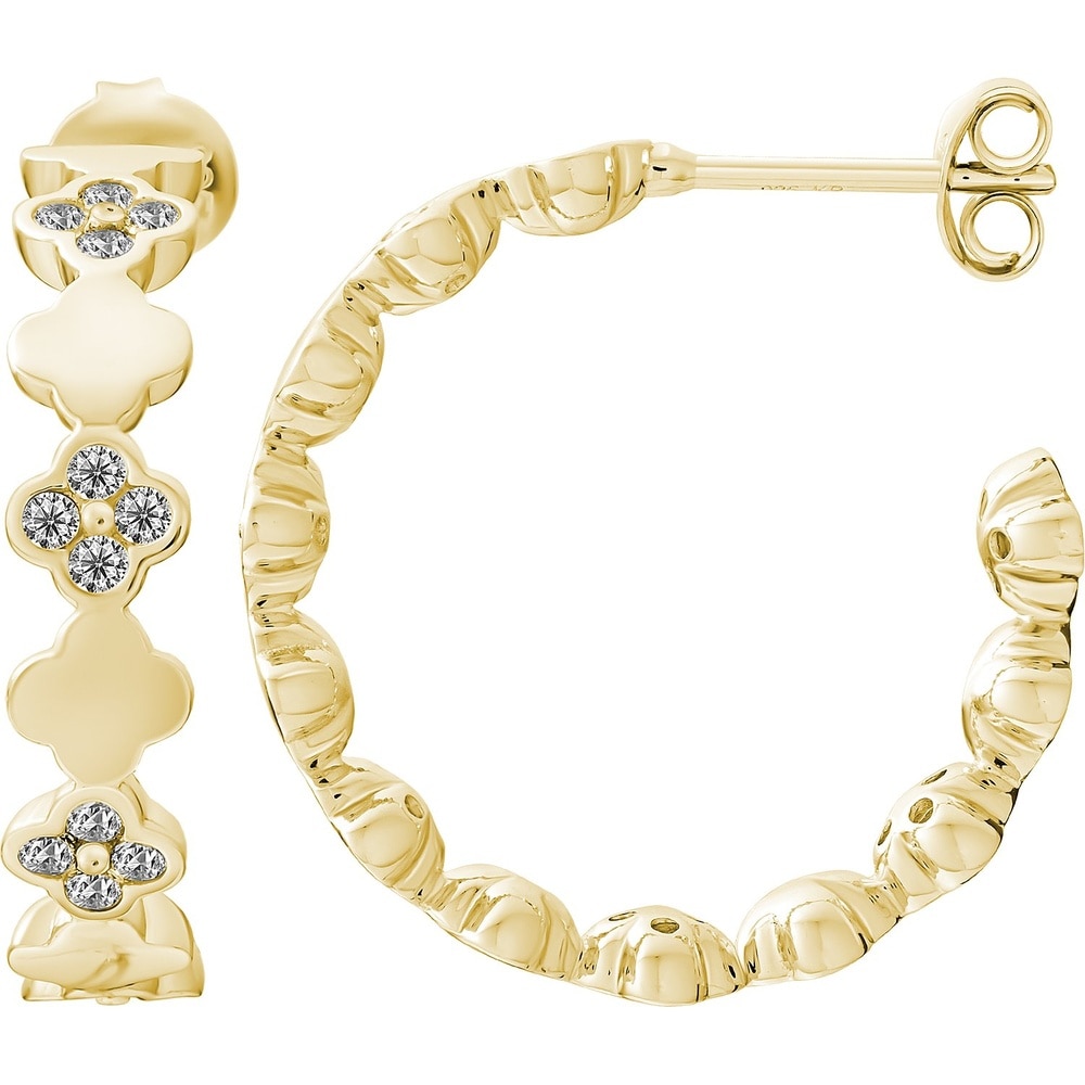 caï Créoles 925 Argent Boucles d'oreilles