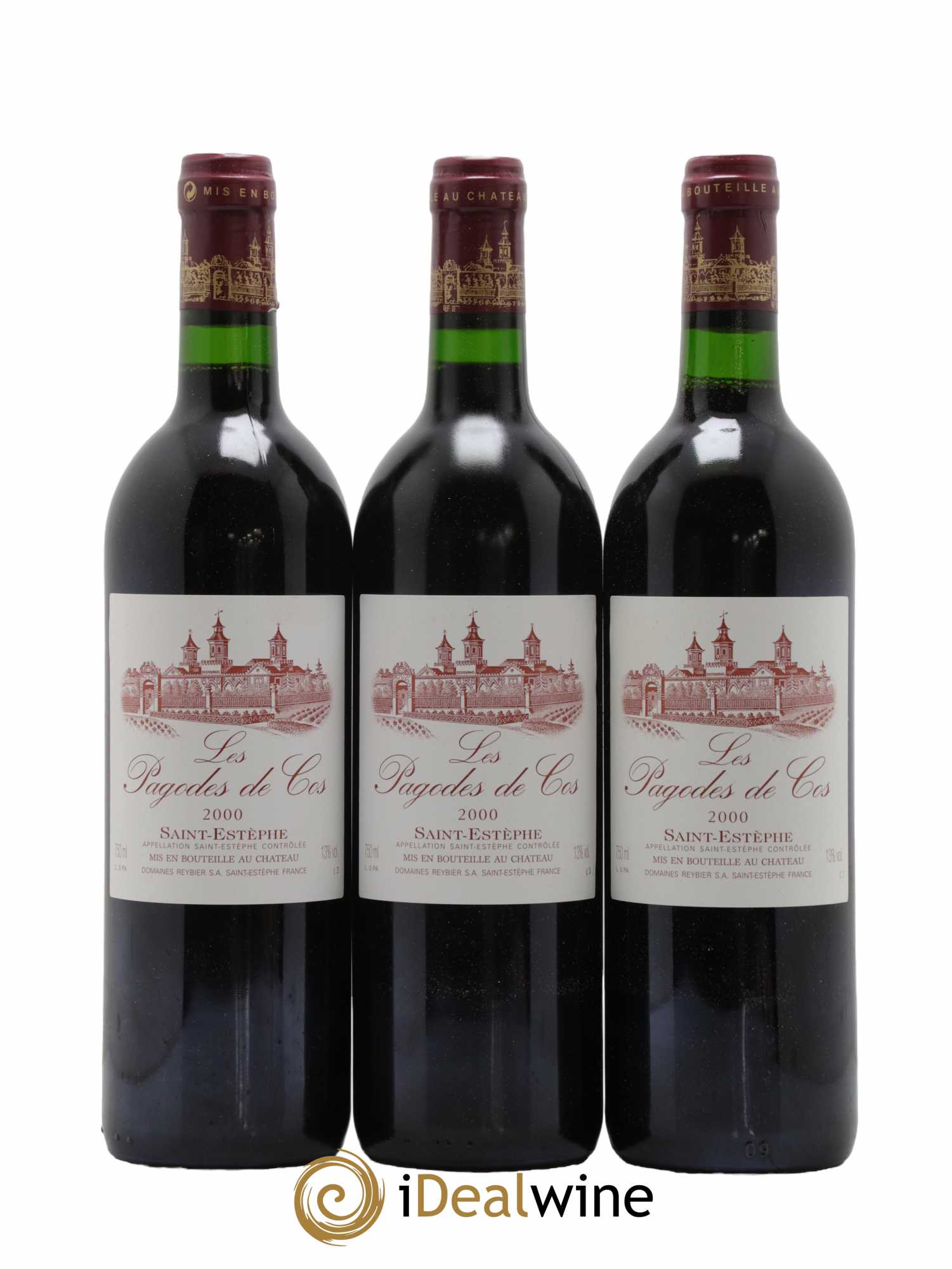 Les Pagodes de Cos Second Vin  2000 - Lot de 6 Bouteilles