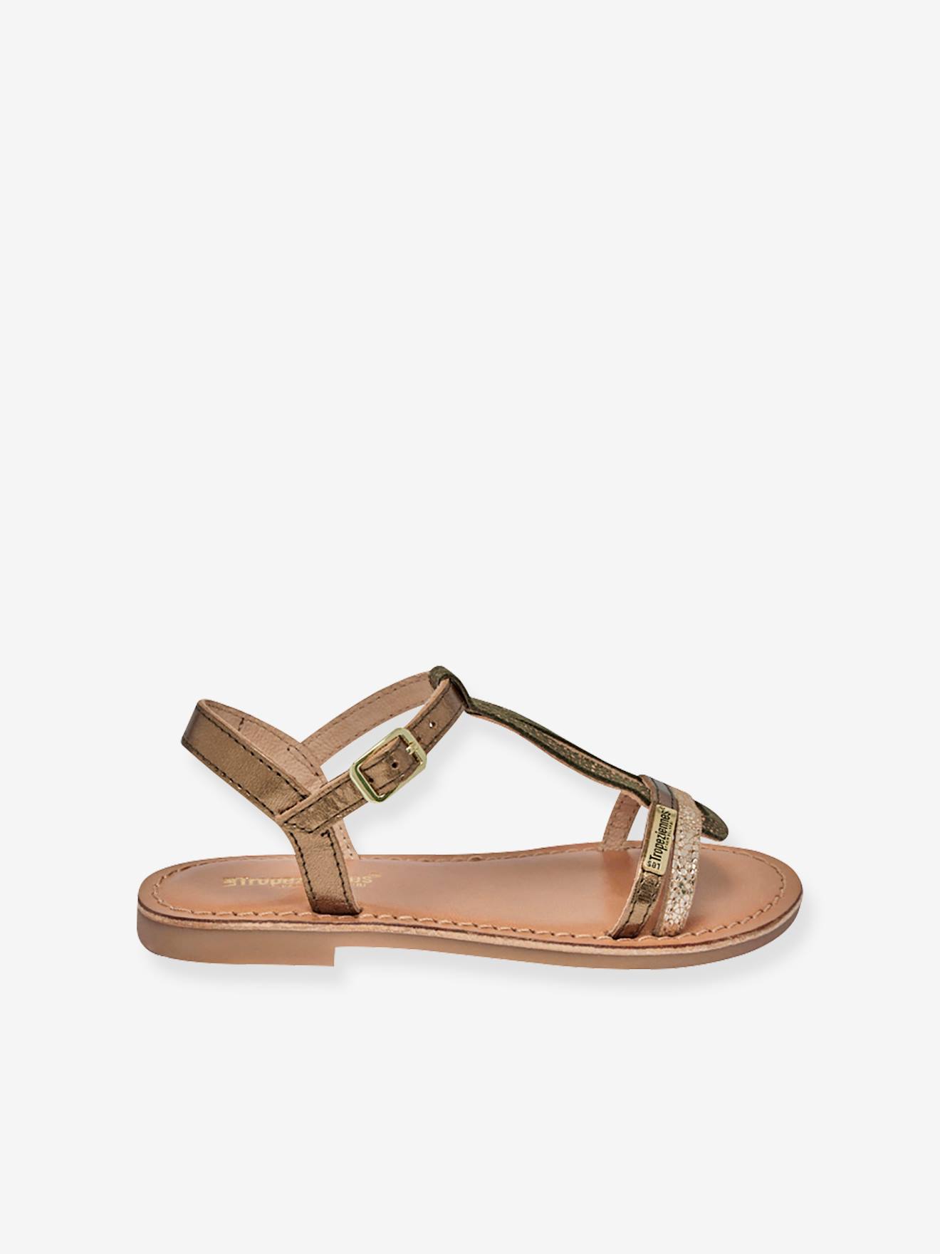 Les Tropeziennes Mädchen Sandalen Bada LES TROPEZIENNES PAR M. BELARBI mit Recycling-Elastomer - bronze