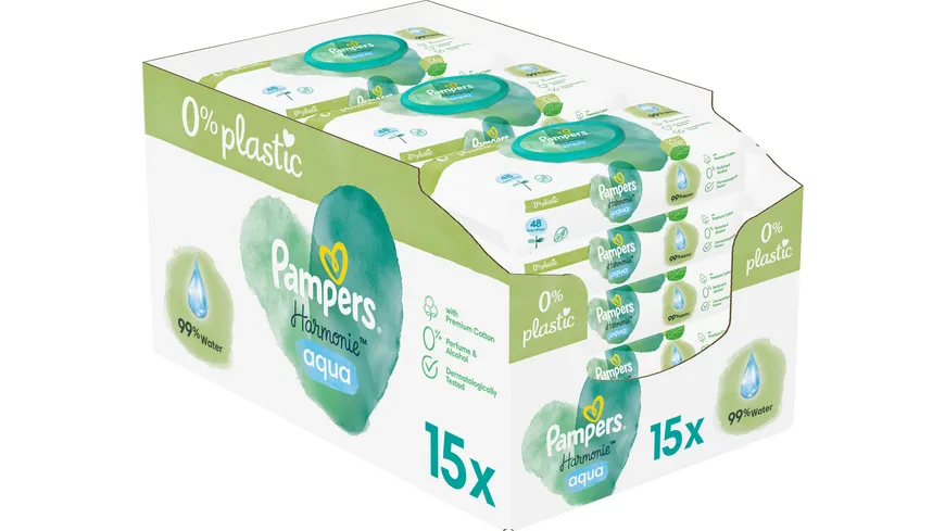 Pampers Feuchttücher Aqua 15X48 Stück