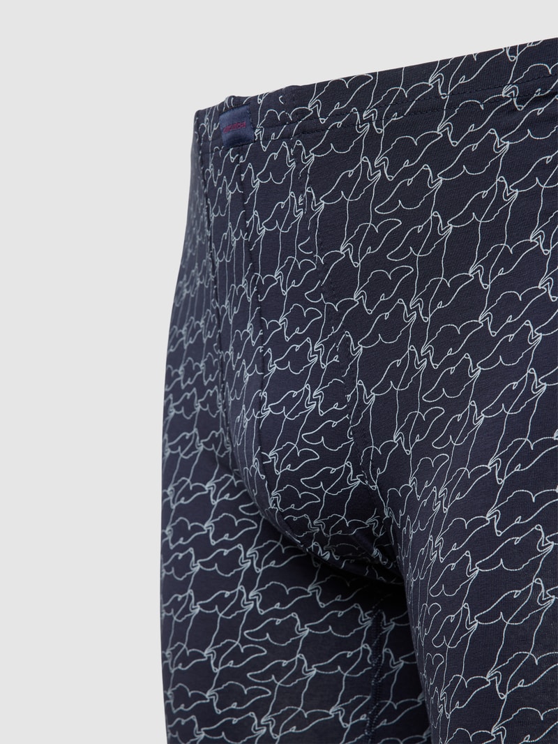 PLUS SIZE Trunks mit Label-Detail Modell 'Cyclist' im 2er-Pack in dunkelblau