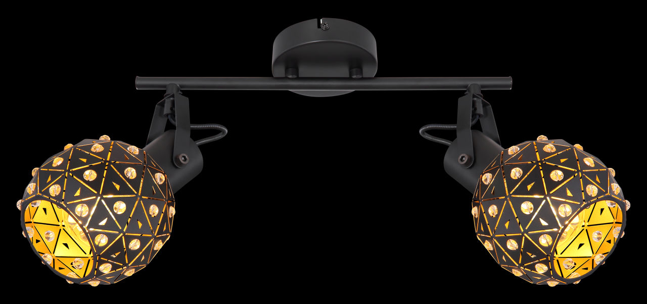 Globo Lighting - JODIE - Strahler Metall schwarz matt, 2x E27