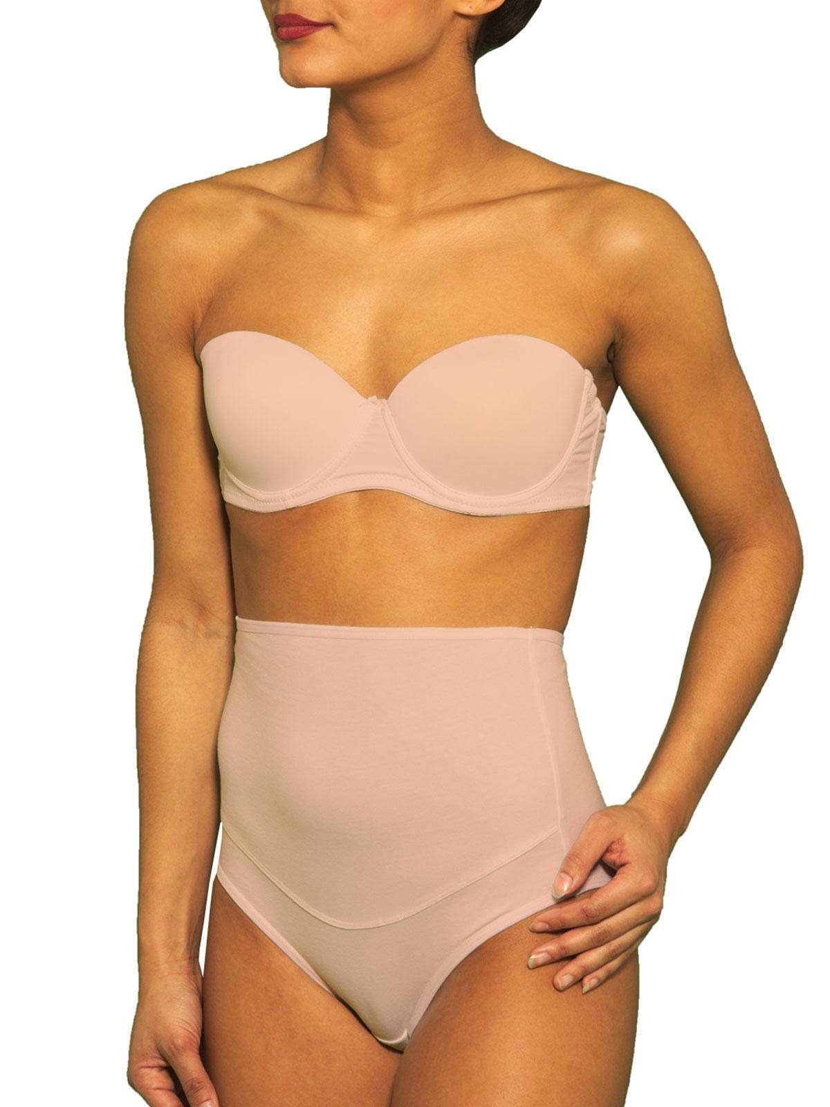 Doreanse Underwear Schwangerschaftsslip 3erPack Taillenslip Hohe Taille Hochbund Maxi Slip DA7000, Beige