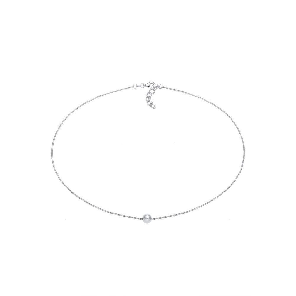 Elli Elli Collier Femmes Choker Boule Géo Look Tendance en Argent Sterling 925 collier