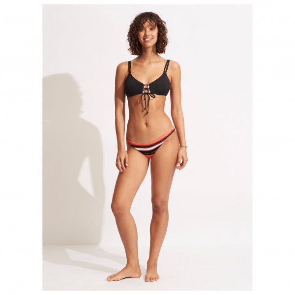 Seafolly - Women's Sun Stripe Reversible Bralette - Bikini-Top