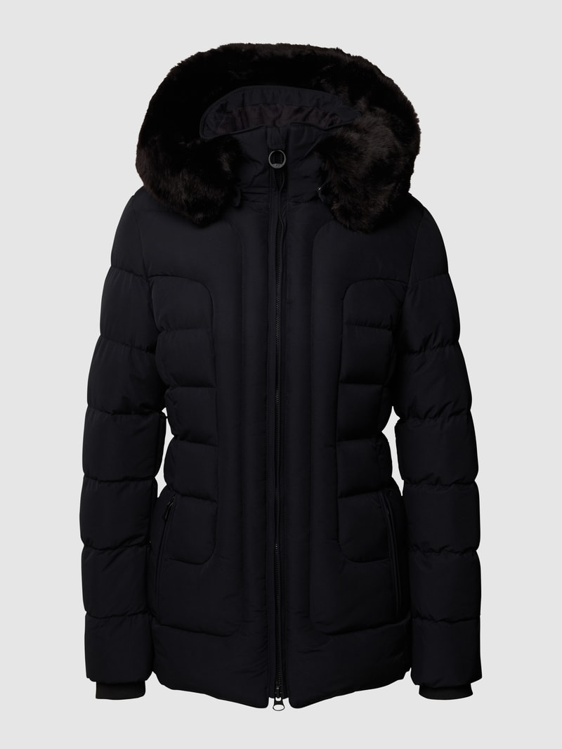Funktionsjacke mit abnehmbarer Kapuze Modell 'Belvitesse Medium' in marineblau