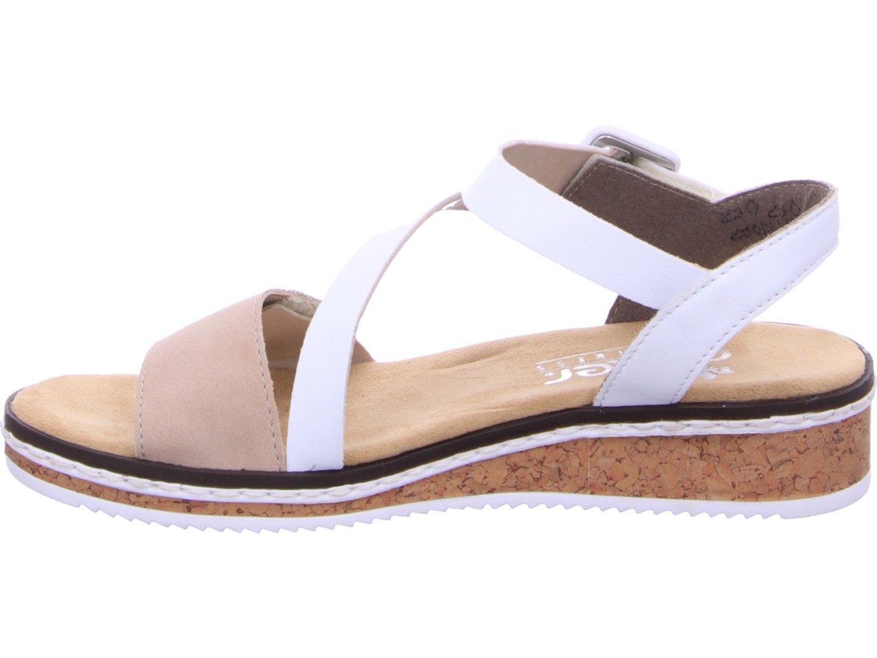 RIEKER Klassische Sandalen weiss