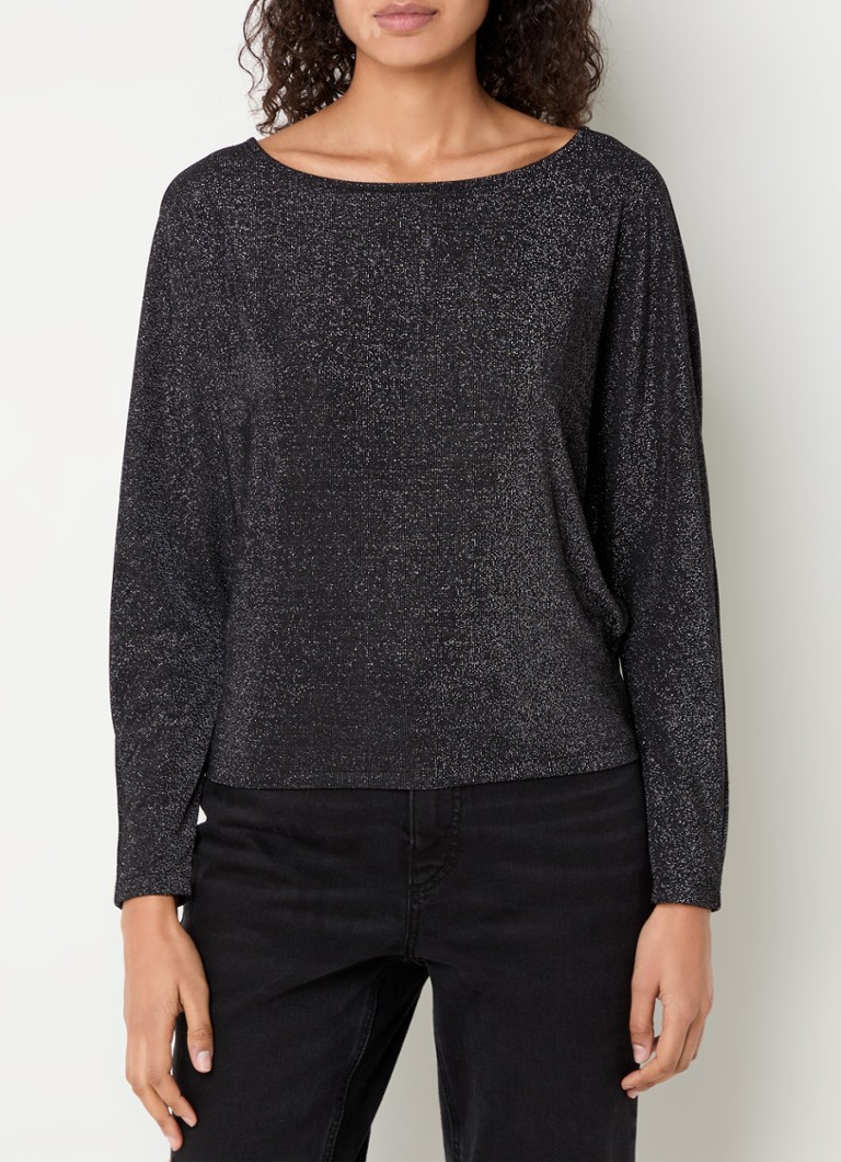 Pulover OPUS Siglam tricotat fin cu lurex