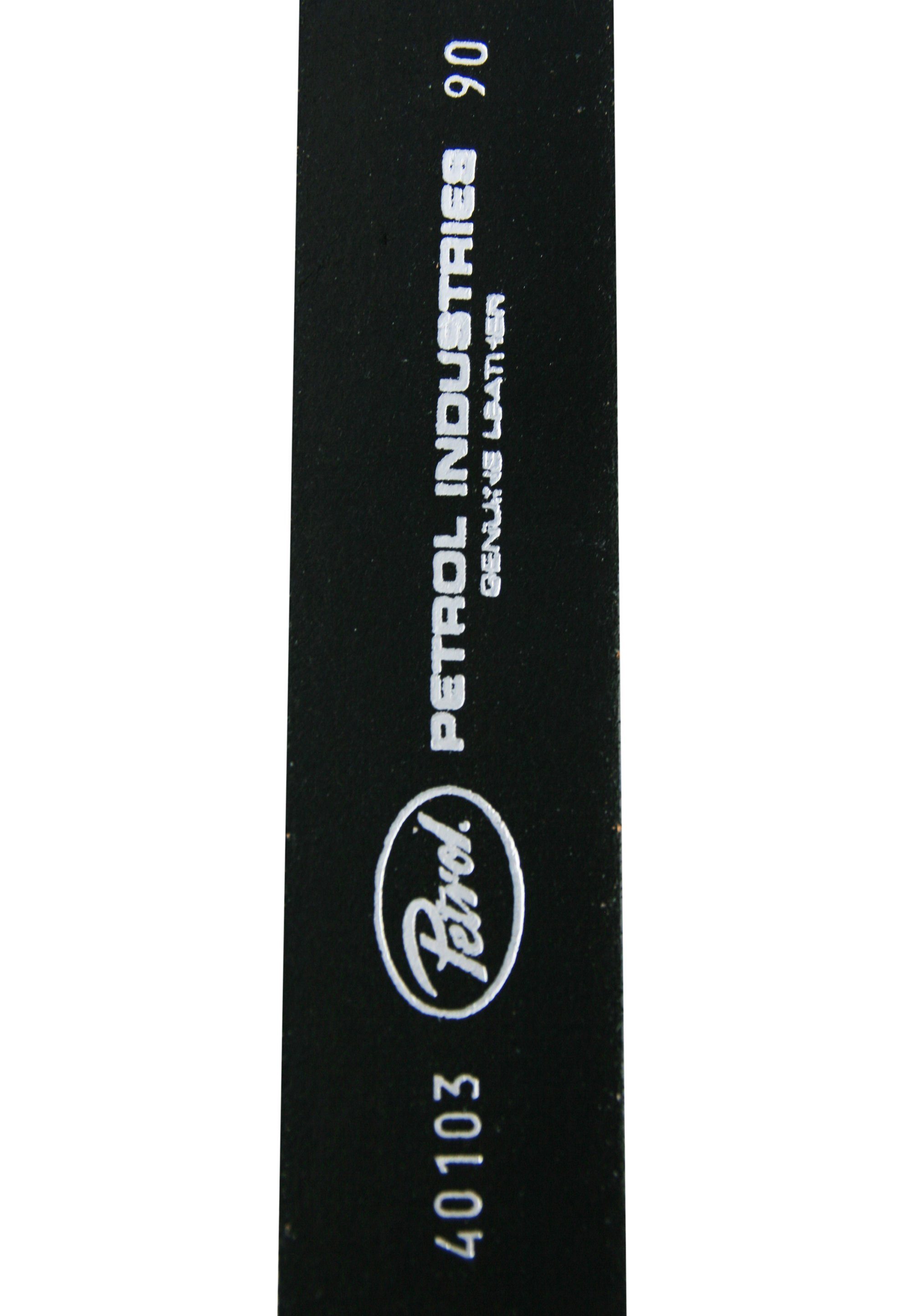Petrol Industries Ledergürtel mit schicker Markengravur