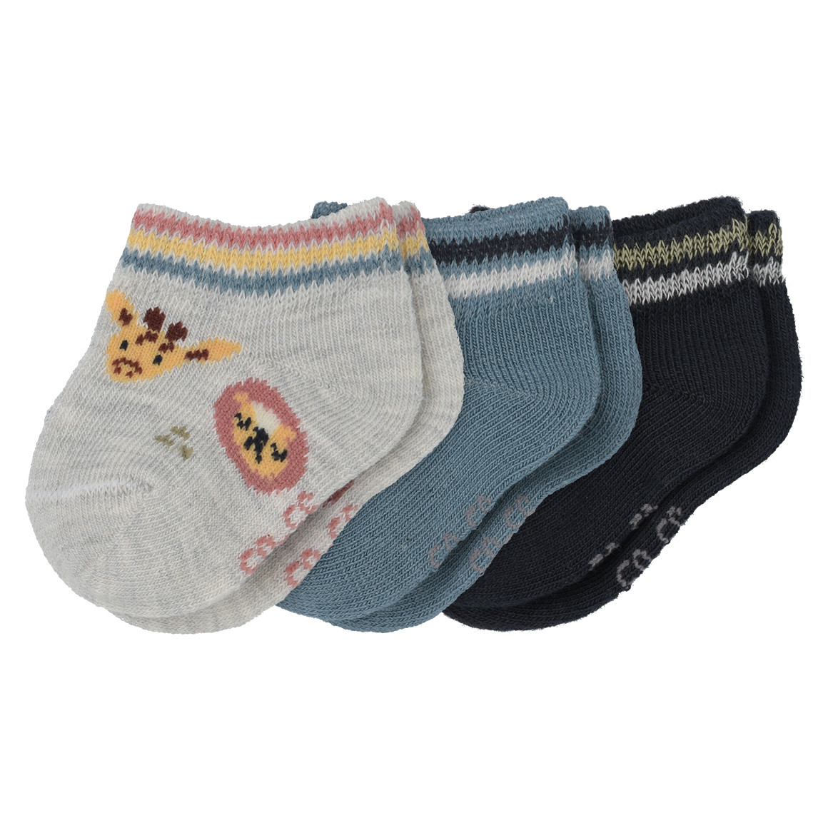3 Paar Newborn Kurzsocken im Set