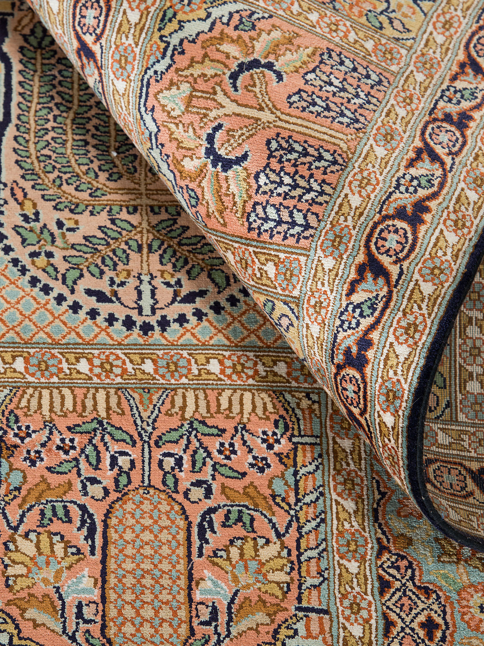 Kaschmir Seide 16/16 ca. 252 x 307 cm, Unikat / Einzelstück