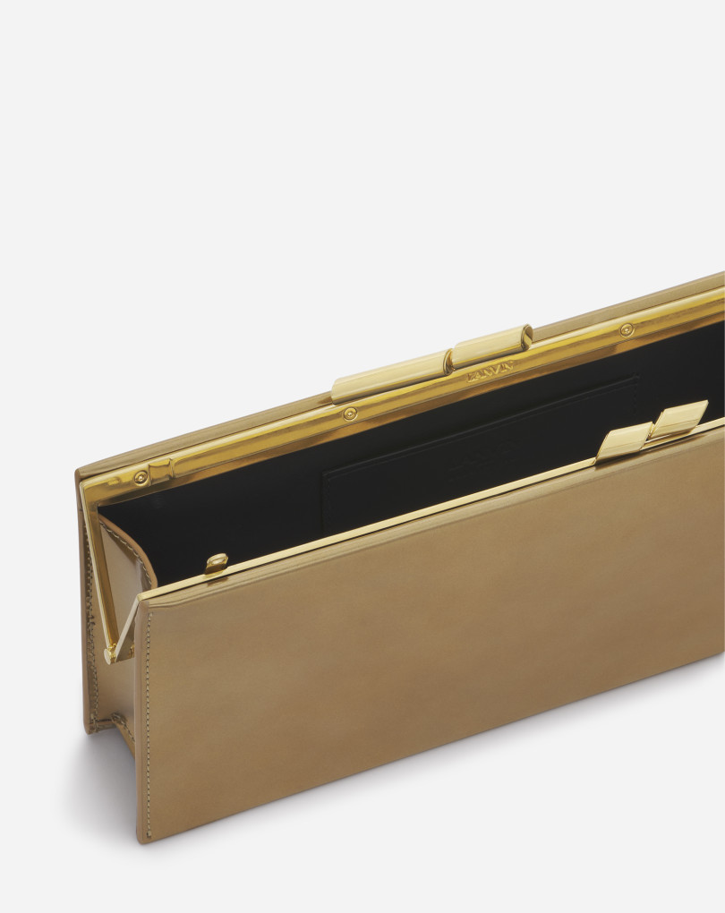 SAC POCHETTE SEQUENCE BY LANVIN EN CUIR MÉTALLISÉ