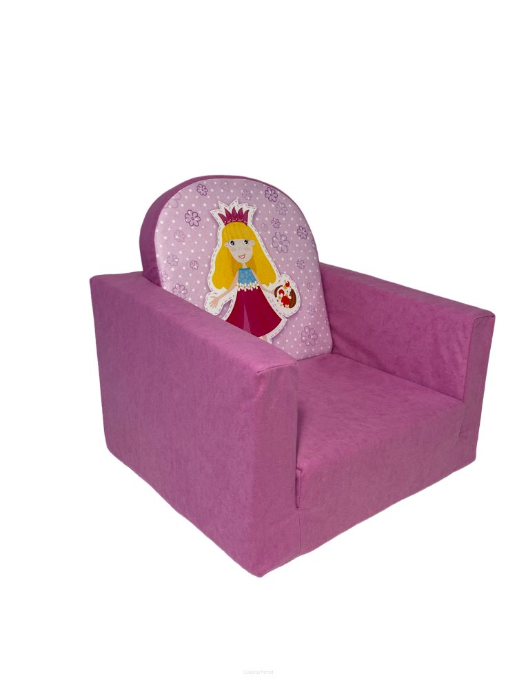 FORTISLINE Kindersessel Ausklappbarer Kindersessel - Prinzessin Pink