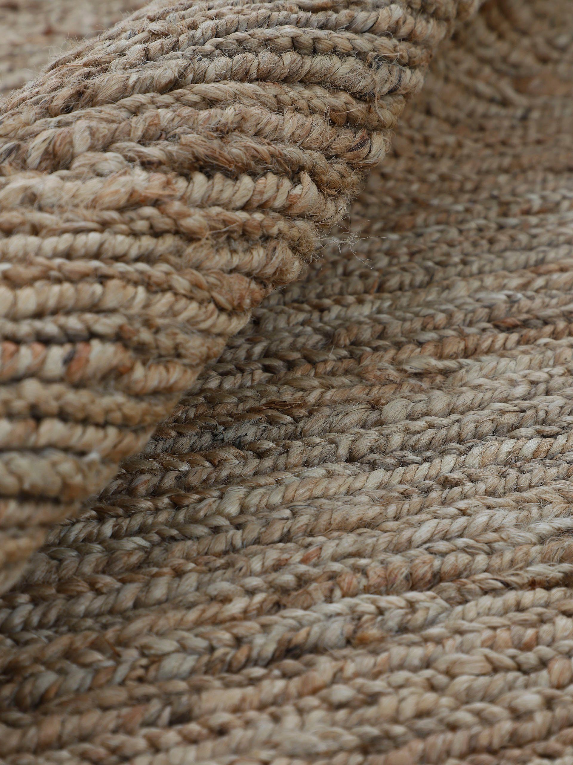Läufer Nala Juteteppich, carpetfine, rechteckig, Höhe: 9 mm, wendbar, aus 100% Jute, in vielen Größen und Formen, quadratisch, rund