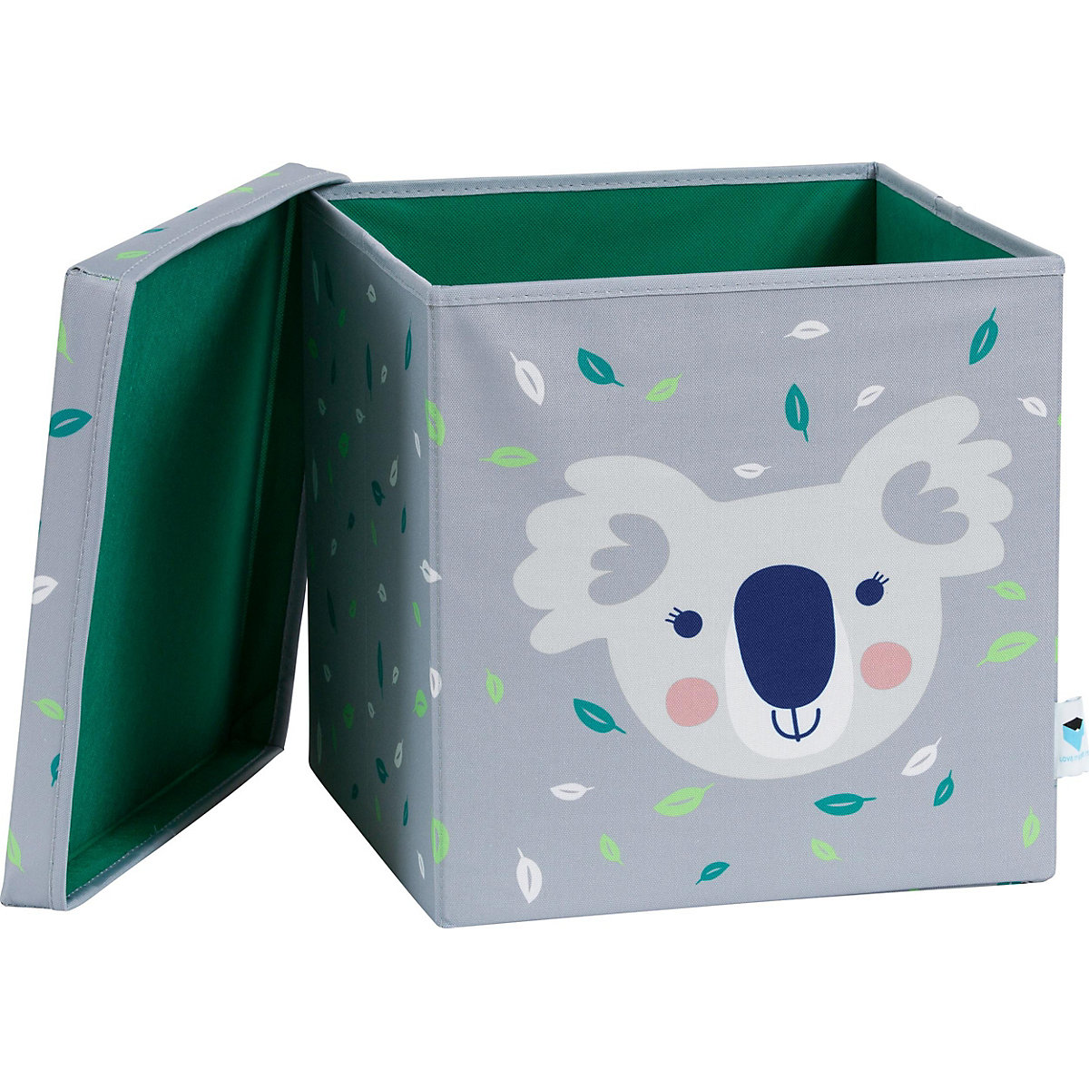 Aufbewahrungsbox Koala mit stabilem Deckel, 33 x 33 x 33 cm