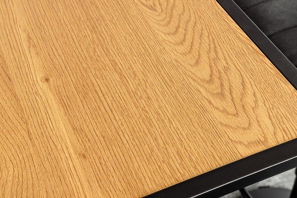 riess-ambiente Bartisch SLIM LINE 120cm natur / schwarz (Einzelartikel, 1-St), Küche · Metall · eckig · Modern Design · Industrial