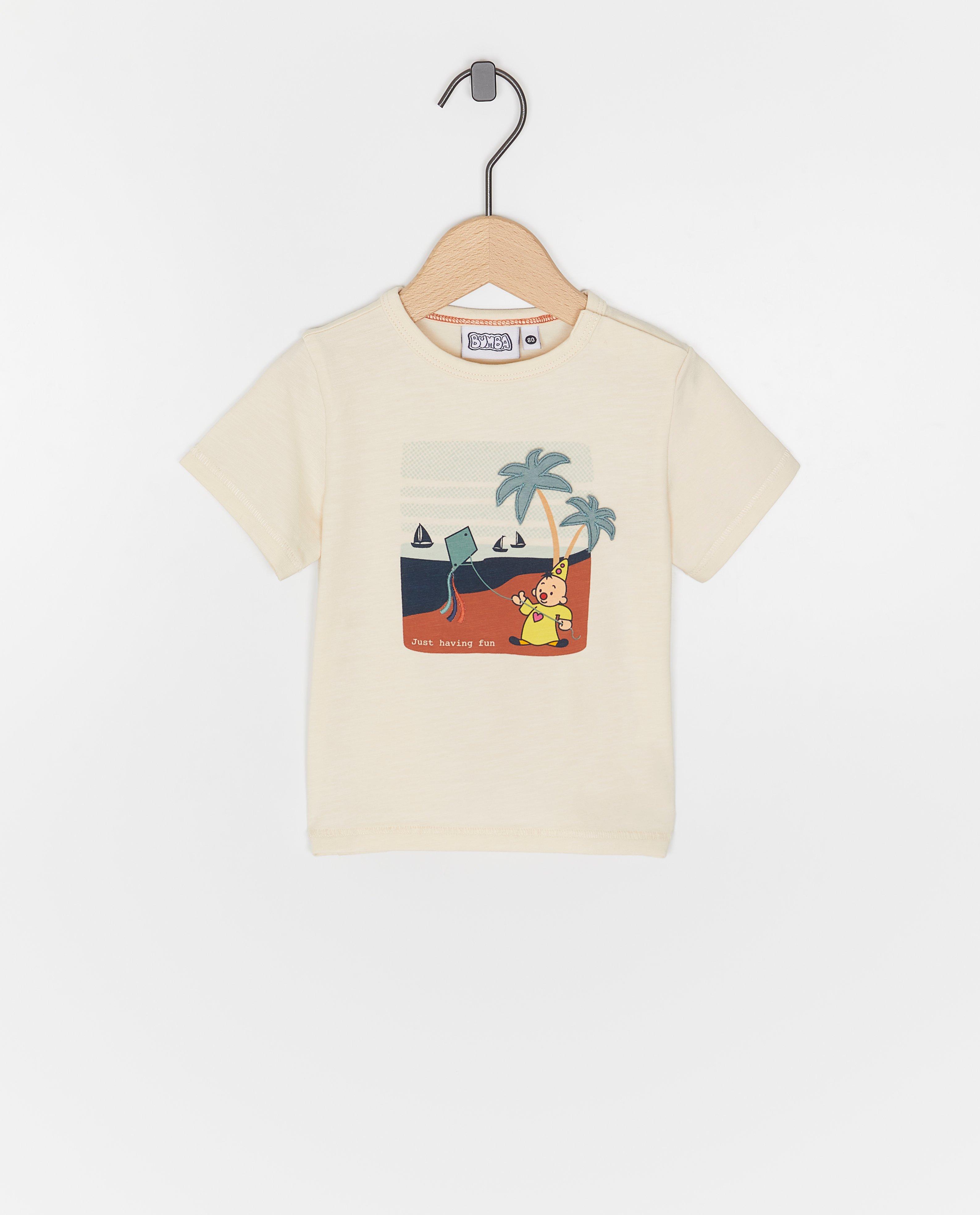 Tricou Bumba cu imprimeu Bumba alb