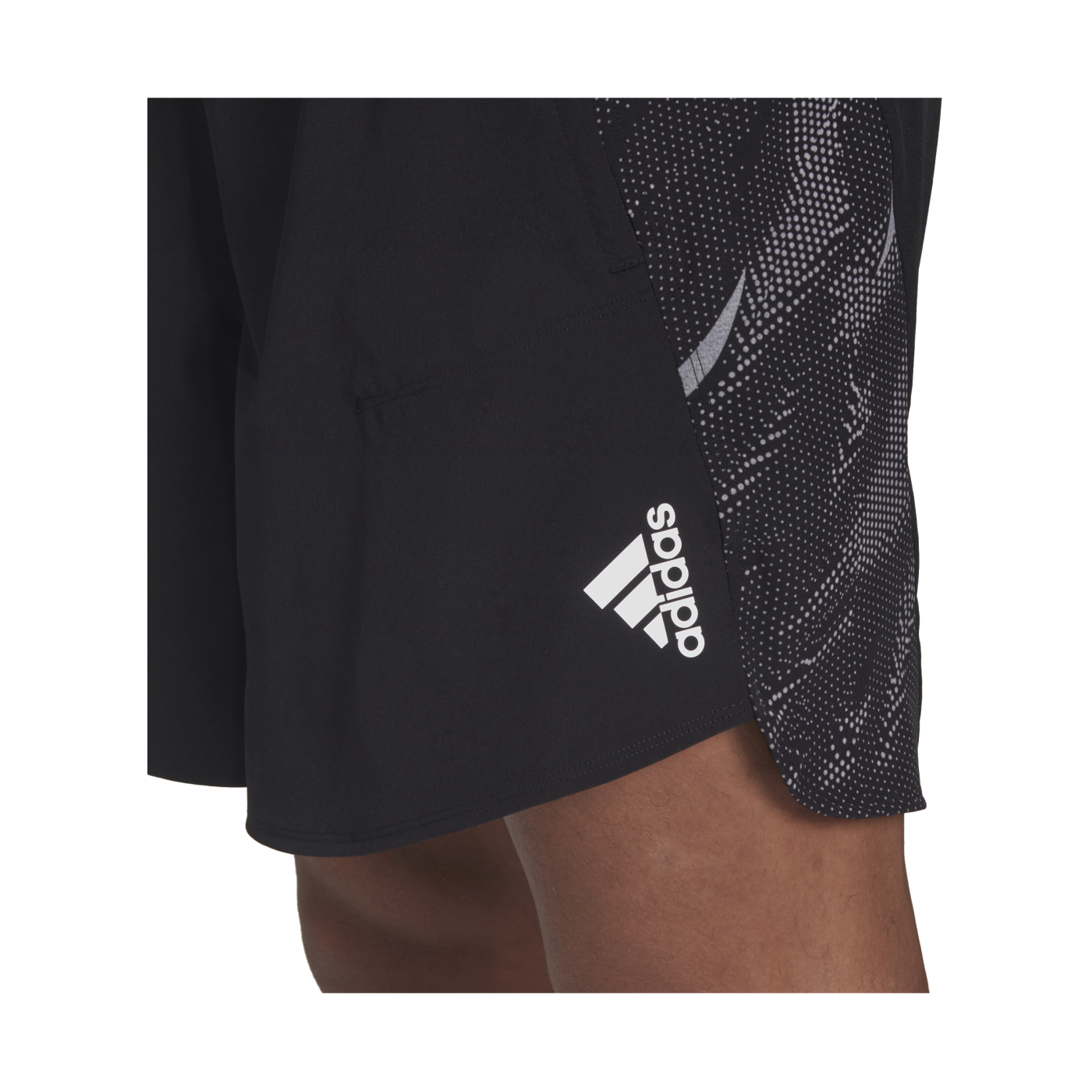 adidas D4T Printed Short Training Schwarz Weiss
