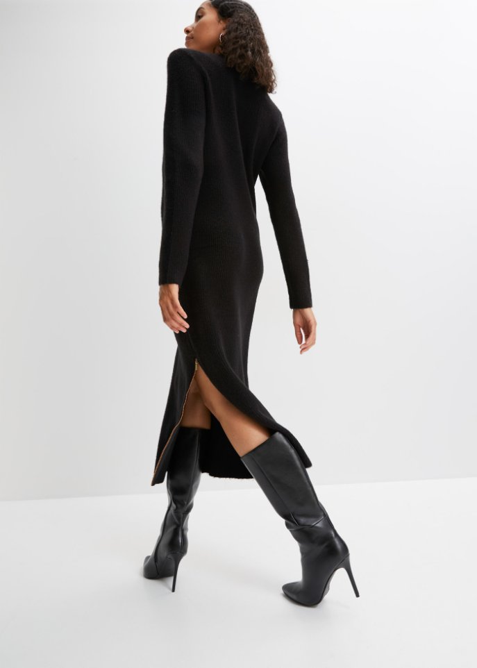 Strickkleid mit Reißverschluss