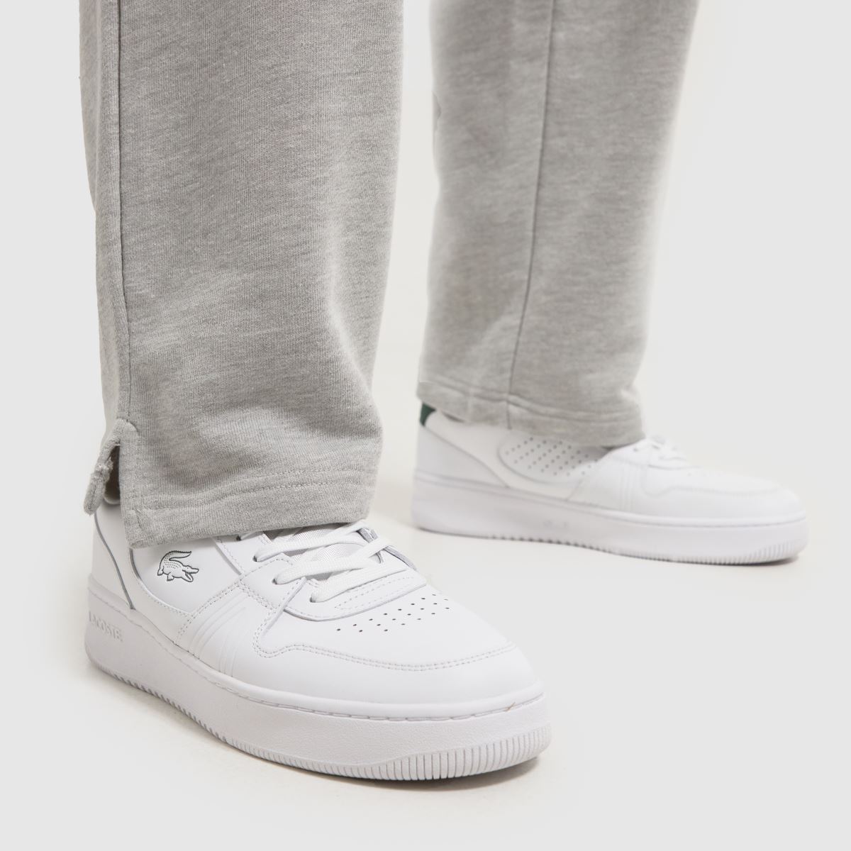 Lacoste – L001 – Vita och gröna träningsskor