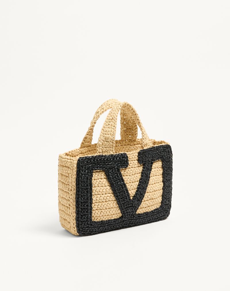 Valentino Garavani Viva Superstar kleine boodschappentas van raffia