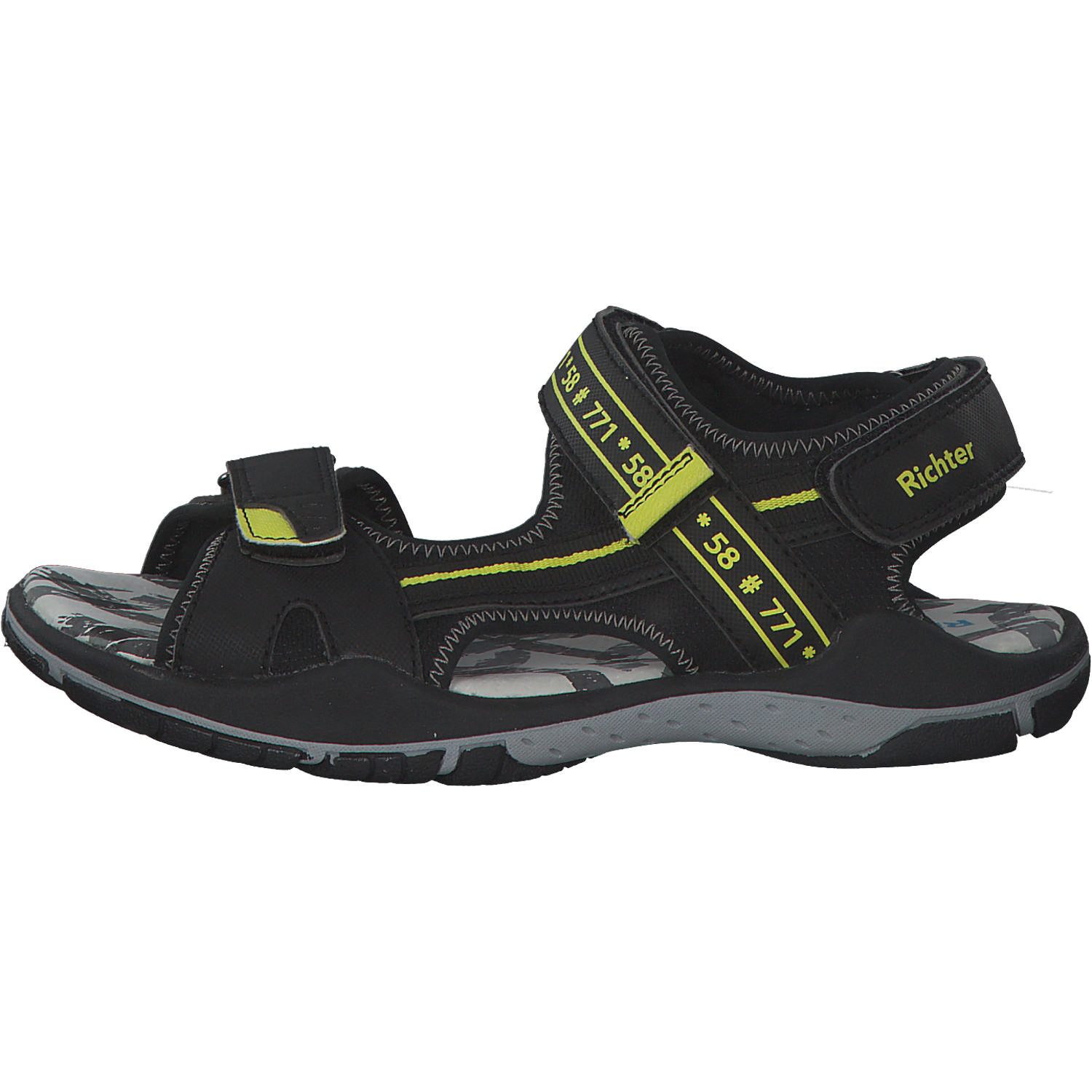 Richter 8005, Sandalen (Kinder), Kinder, Black/Neon