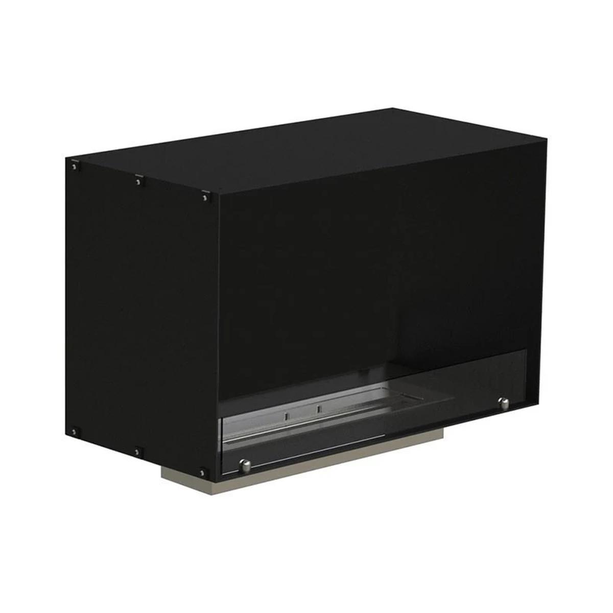 Foco Foco One 800 Medium, Bioethanol-Kamin mit ferngesteuertem Brenner, Breite 80 cm, Flammen sichtbar von einer Seite, 3,2 kW