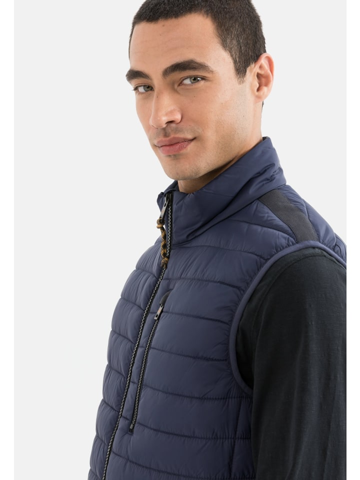 Camel Active Steppweste aus recyceltem Polyester in Dunkelblau günstig kaufen