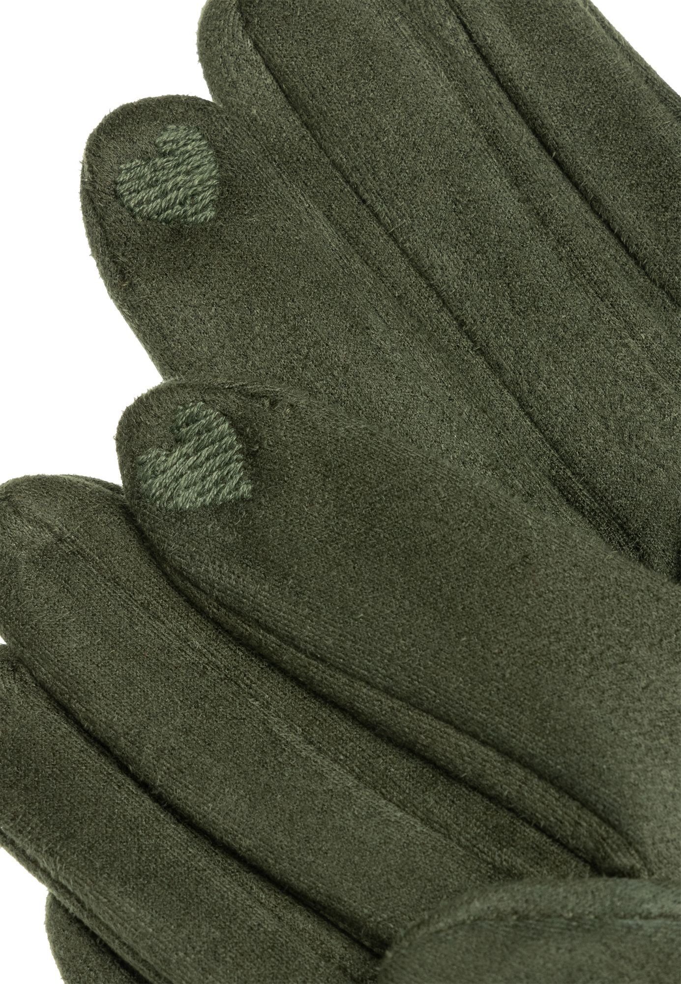 Caspar Strickhandschuhe GLV013 klassisch elegante uni Damen Winter Handschuhe
