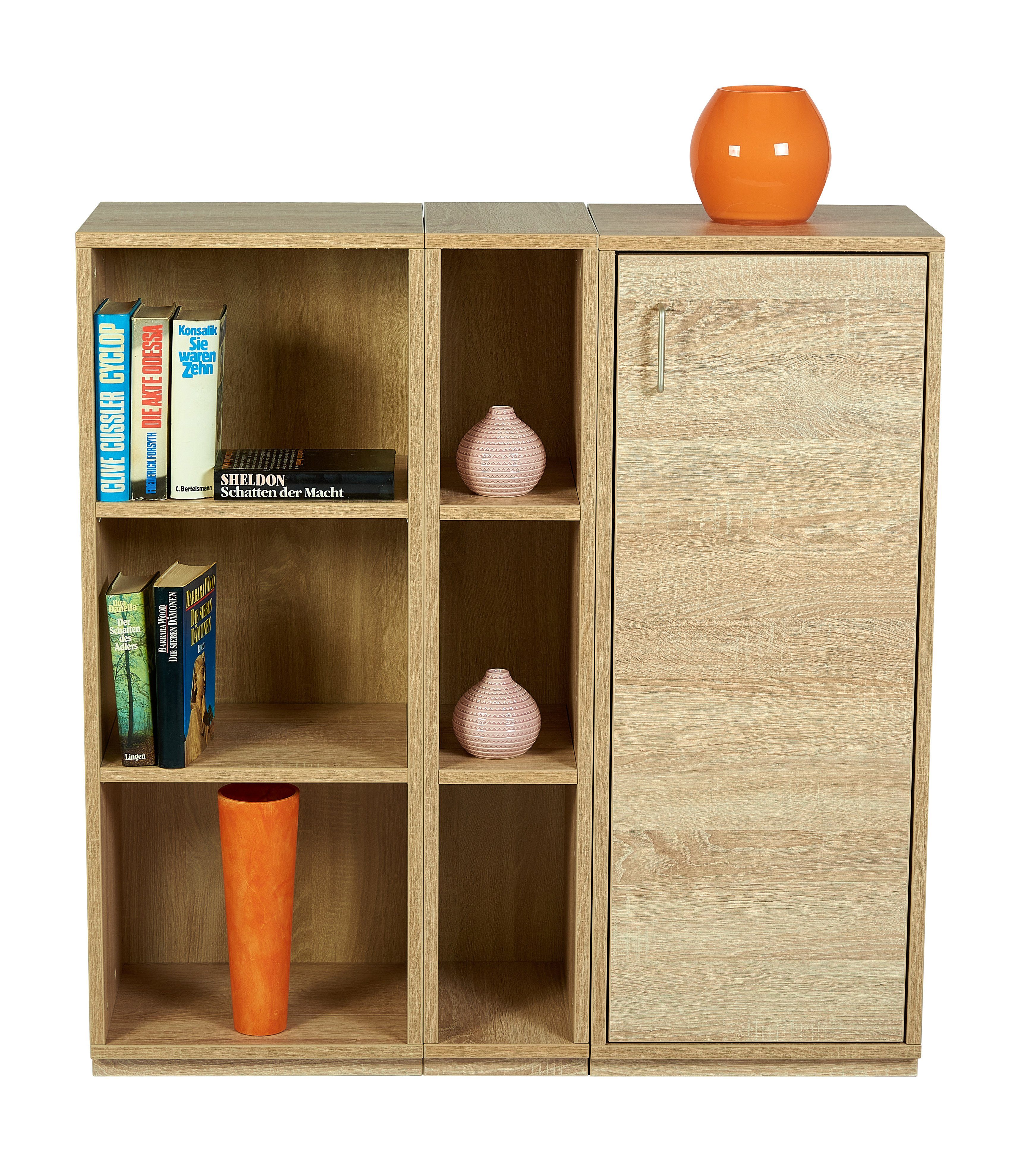 kundler home Bücherregal Regal oder Wohnzimmerregal individuell kombinierbar B 40, T32, H100 cm