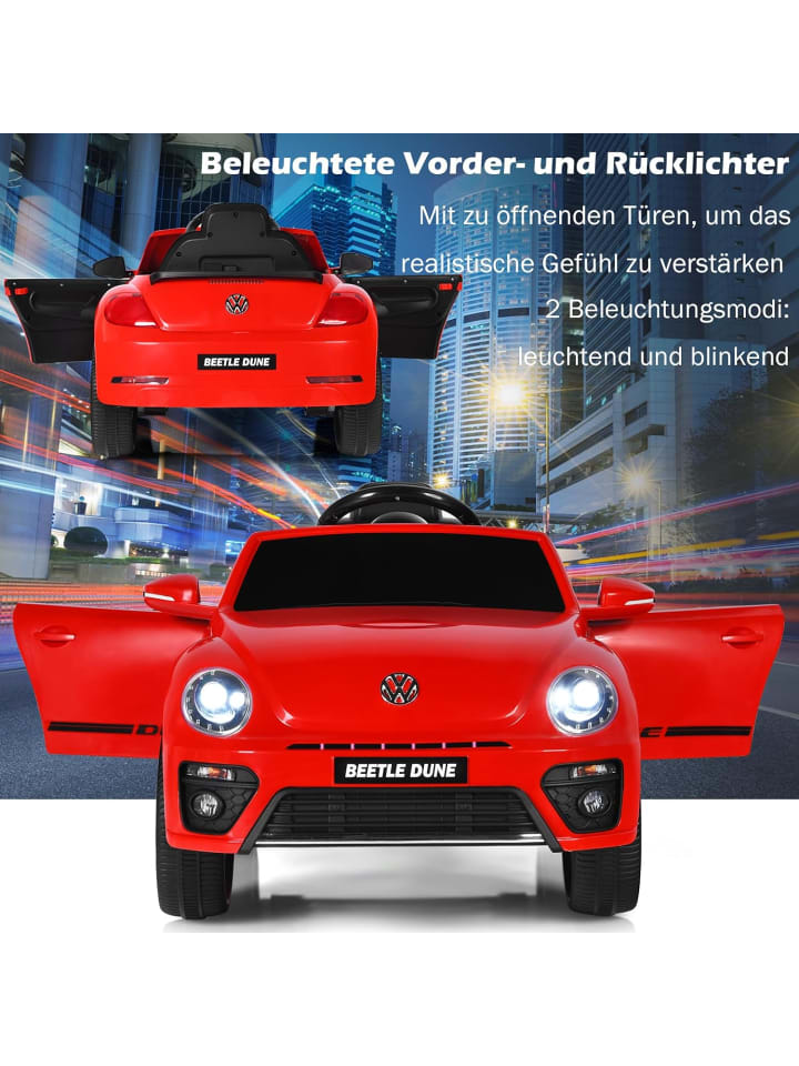 COSTWAY 12V VW Käfer Elektroauto in Rot günstig kaufen 47 cm