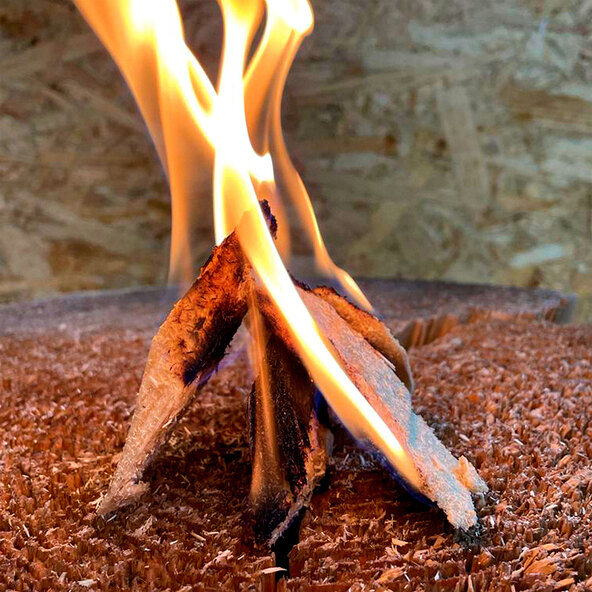 Feuer-Chips Vorratspackung
