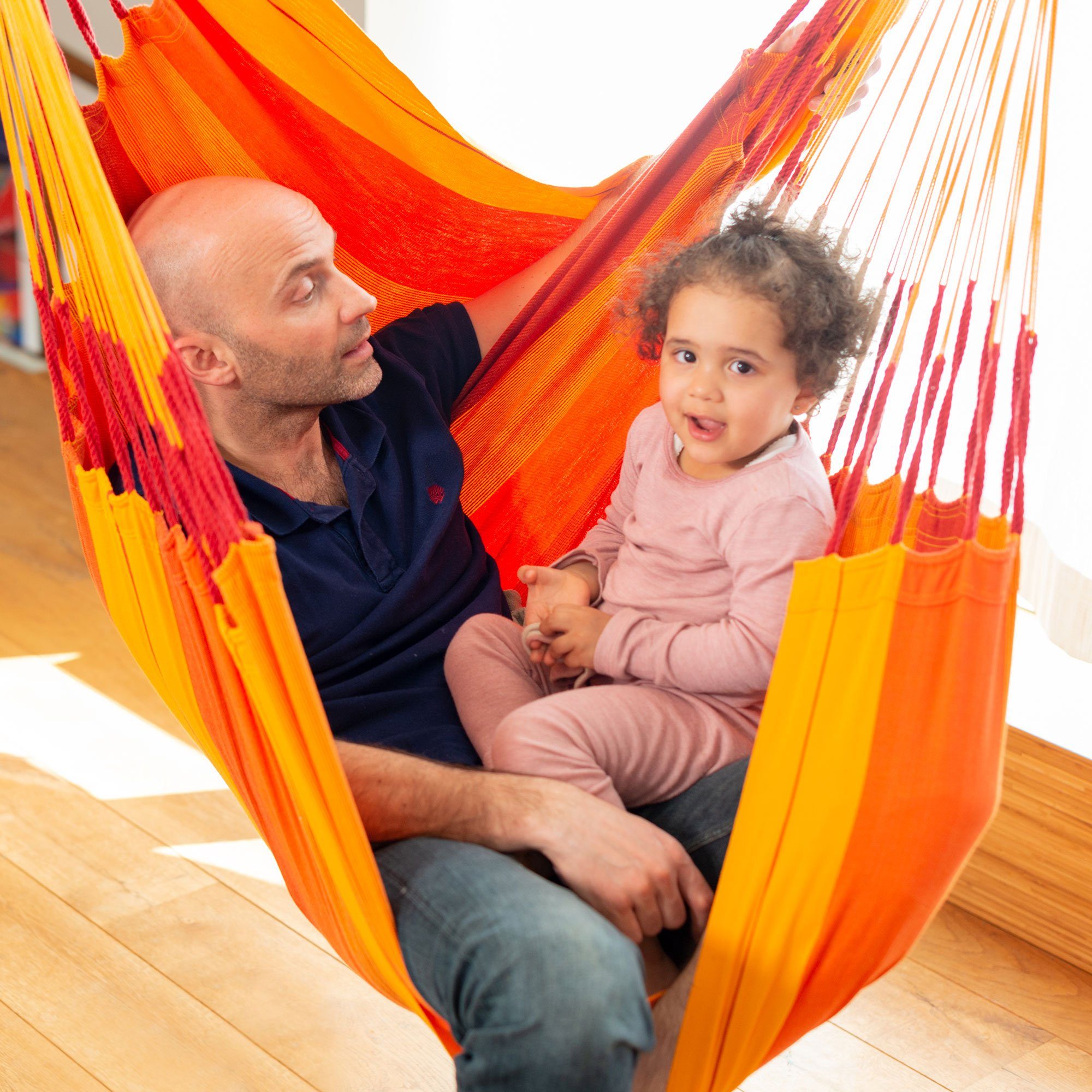 La Siesta Hängestuhl Hängestuhl Habana Volcano - Hängestuhl aus Bio Baumwolle Comfort Size, Hochwertige Qualität