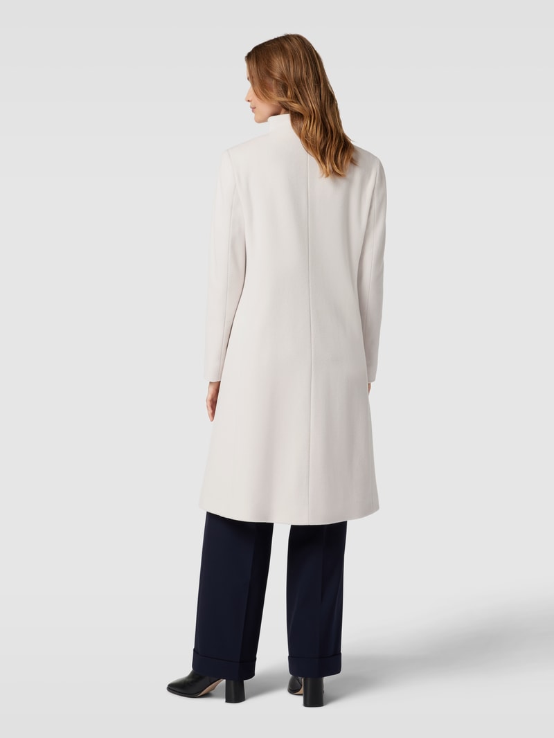 Mantel mit Stehkragen in offwhite