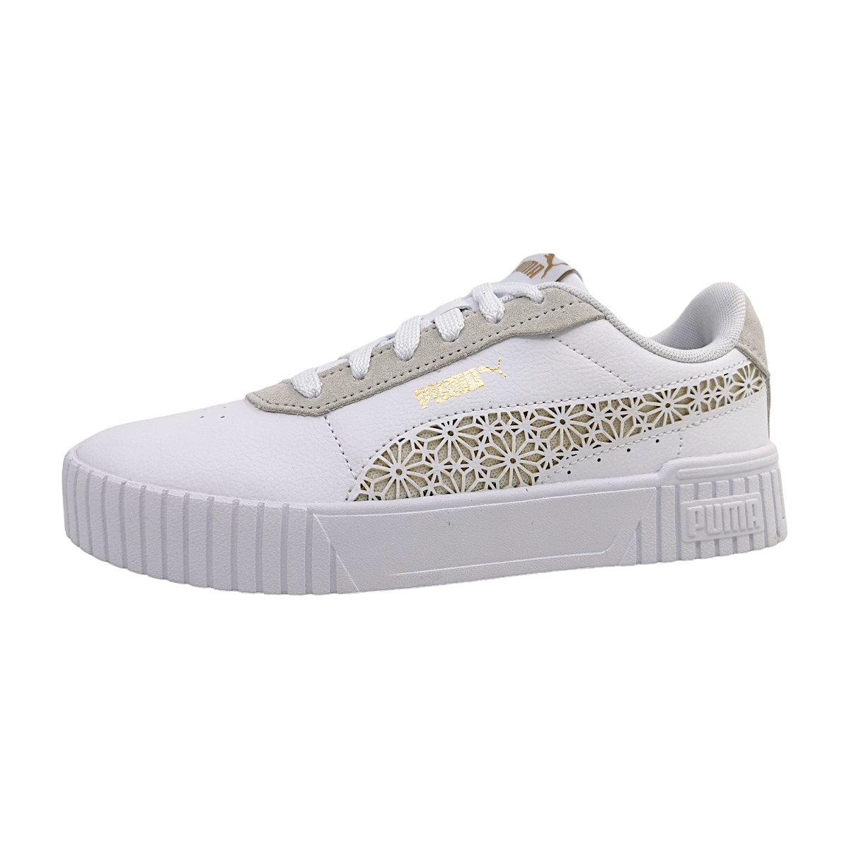 Puma Carina 2.0 Laser Cut 389389-01 Weiß 01 White-Pristine-Gold