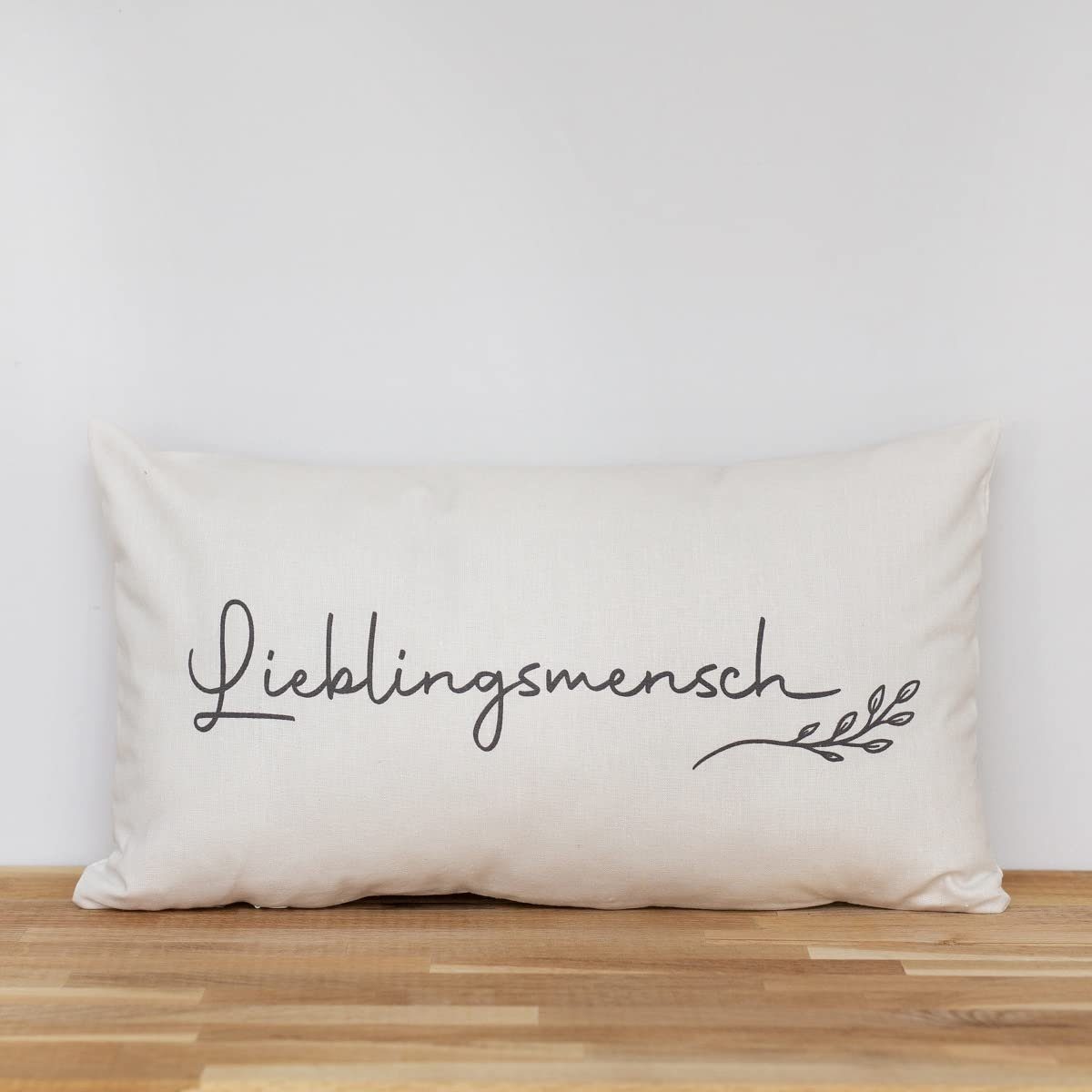 Bada Bing Dekokissen Kissen Lieblingsmensch Sofakissen Zierkissen 30 x 50 cm, Kissen mit Füllung, Weiß