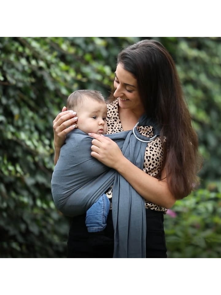 Hoppediz Babytragetuch Ring-Sling ultraleicht in Hamburg stone günstig kaufen 70 x 200 cm