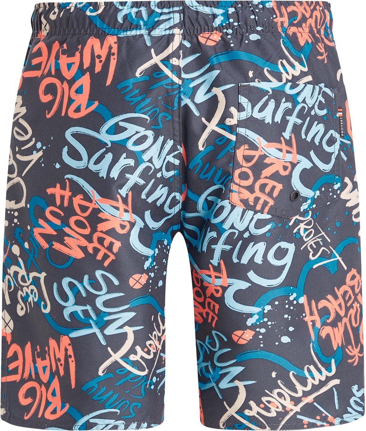 Protest Badeshorts PRTBART JR Kinder Badeshorts grau/gemustert