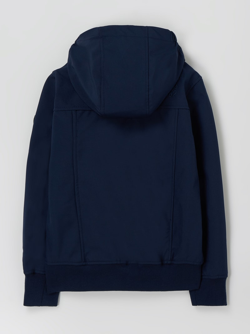 Softshell-Jacke mit Kapuze Modell 'Zotts' in marineblau