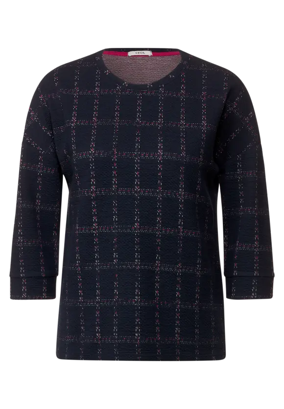 CECIL Kariertes Shirt mit Struktur